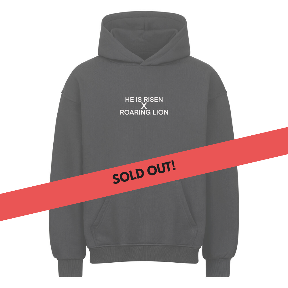 He is risen x Roaring Lion - Oversized Hoodie
