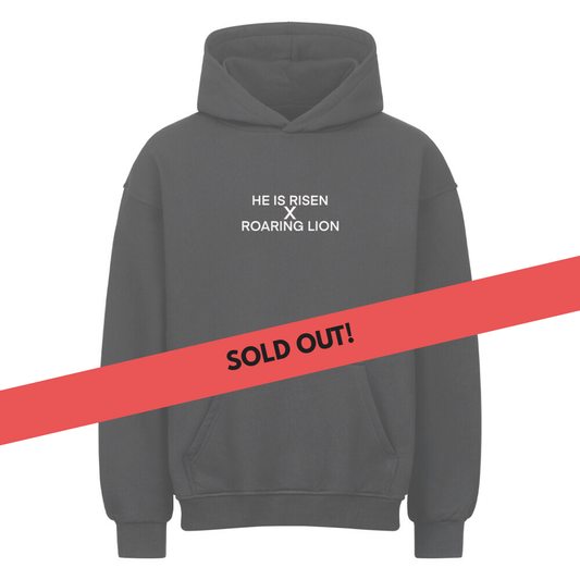 He is risen x Roaring Lion - Oversized Hoodie